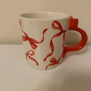 Red Ribbon Ceramic Mug